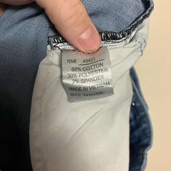 Pacsun Active Stretch Skinny Blue Jeans Mens Size 34x32 - Picture 9 of 10